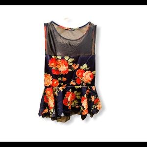 Multi color sheer blouse